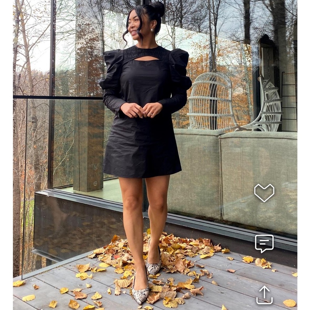 Black Keyhole Beckett Mini Dress